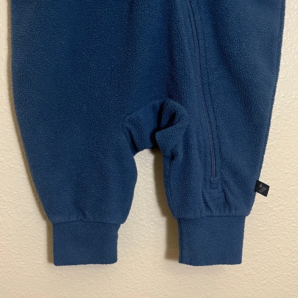 REI Blue Fleece One Piece Romper